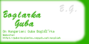 boglarka guba business card